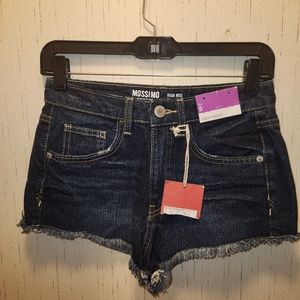 Mossimo women's size 5 high rise denim shorts NEW